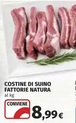 Coop Costine di suino fattorie natura offerta