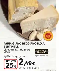 Coop Parmigiano Reggiano D.O.P. Bertinelli offerta