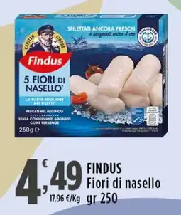 Rossotono Carrefour Findus Fiori di nasello offerta