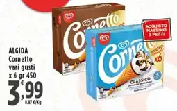 Rossotono Carrefour Algida Cornetto offerta