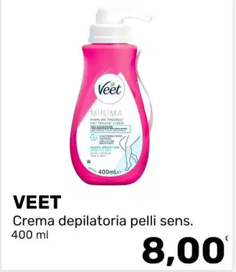 Veet crema depilatoria pelli sens.