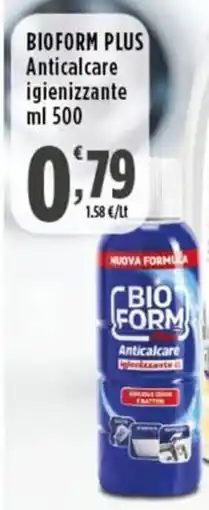 Rossotono Carrefour Bioform plus Anticalcare igienizzante offerta