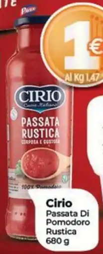 Crai Cirio Passata Di Pomodoro Rustica offerta