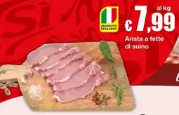 Sì con te Supermercati Arista a fette di suino offerta