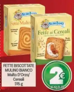 Crai Fette biscottate Mulino Bianco Malto D'Orzo/ Cereali offerta