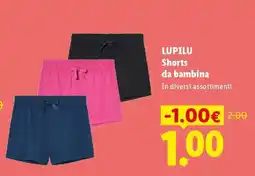 Lidl LUPILU Shorts da bambina offerta