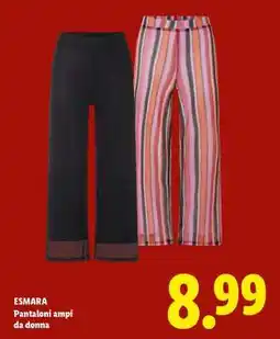 Lidl esmara Pantaloni ampi da donna offerta