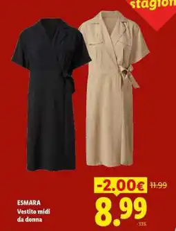 Lidl ESMARA Vestito midi da donna offerta
