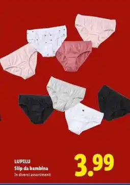 Lidl LUPILU Slip da bambina offerta