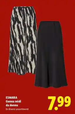 Lidl esMara Gonna midi da donna offerta