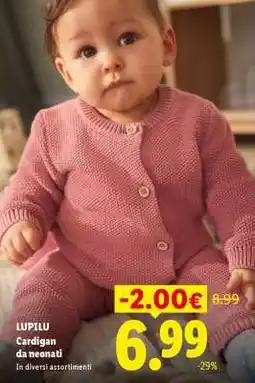 Lidl LUPILU Cardigan da neonati offerta