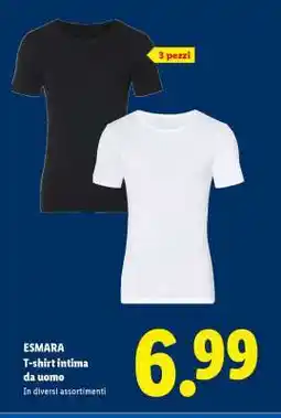 Lidl ESMARA T-shirt intima da uomo offerta