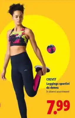 Lidl CRIVIT Leggings sportivi da donna offerta