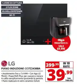 Comet LG Piano induzione CCI7Z2438BA offerta