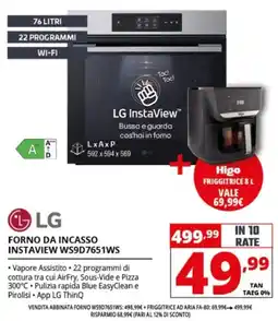 Comet Forno da incasso InstaView offerta