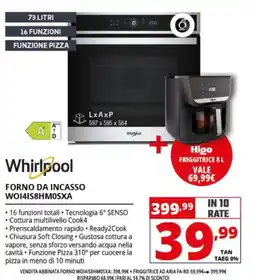 Comet Whirlpool forno da incasso WO141S8HMOSXA offerta