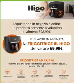 Comet Friggitrice ad aria 8L Higo offerta