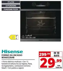 Comet Hisense forno da incasso offerta