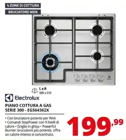 Comet Electrolux Piano cottura a gas Serie 300 offerta