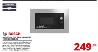 Comet Microonde con grill da incasso - Serie 2 Bosch offerta