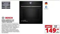 Comet Bosch Forno combinato con microonde da incasso - Serie 8 - HMG7361B1 offerta