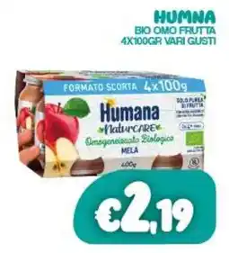 Franzy's Humana Naturcare Omogeneizzato Biologico Mela offerta