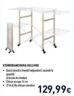 Unieuro Stendibiancheria Gulliver offerta