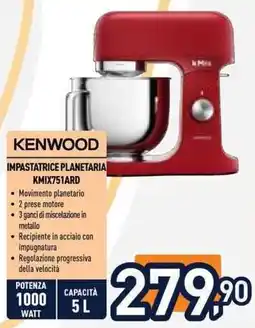 Unieuro Kenwood impastatrice planetaria offerta