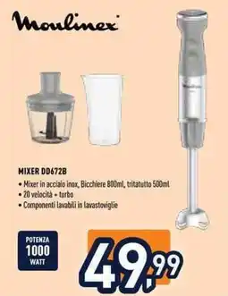 Unieuro Moulinex Mixer DD672B offerta