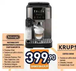 Unieuro DeLonghi macchina caffè superautomatica magnifica offerta