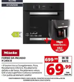 Comet Forno da incasso Miele H 2456 B offerta