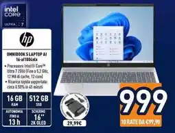 Unieuro Hp omnibook 5 laptop ai offerta