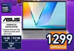 Unieuro Asus VIVOBOK S16 offerta