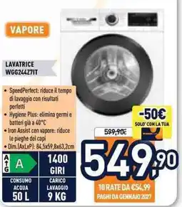 Unieuro Lavatrice WGG244Z7IT offerta