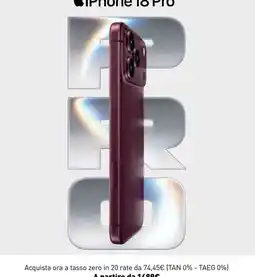 Unieuro iPhone 18 Pro offerta