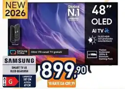 Unieuro Samsung Smart TV 4K OLED QE48S85H offerta