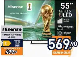 Unieuro Hisense SMART TV ULED MINILED 4K 55Q8S offerta
