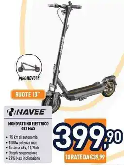 Unieuro Monopattino elettrico Navee GT3 Max offerta
