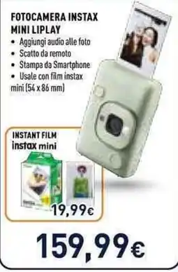 Unieuro Fotocamera instax mini liplay offerta