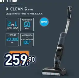 Unieuro Elta lavapavimenti senza fili X-CLEAN 5 PRO offerta