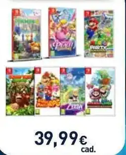 Unieuro Nintendo Switch giochi offerta