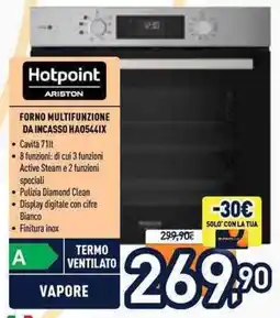 Unieuro Forno multifunzione da incasso Hotpoint Ariston offerta