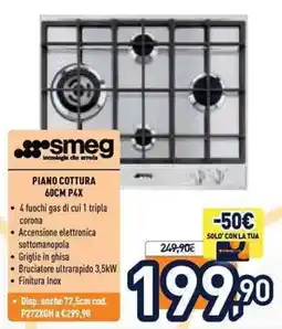 Unieuro Piano cottura Smeg offerta