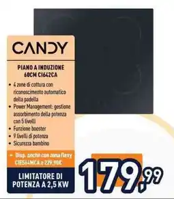 Unieuro Candy piano a induzione 60cm offerta
