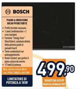 Unieuro Piano a induzione Bosch offerta