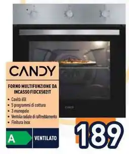 Unieuro Forno multifunzione da incasso Candy offerta