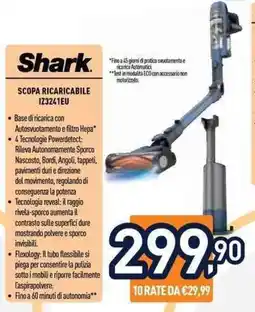 Unieuro Shark scopa ricaricabile offerta