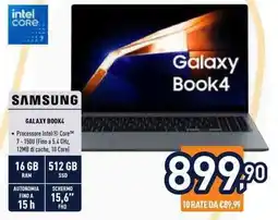 Unieuro Samsung Galaxy Book4 offerta