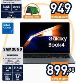 Unieuro Samsung Galaxy Book4 offerta