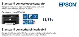 Unieuro Epson Expression Home XP-4200 offerta